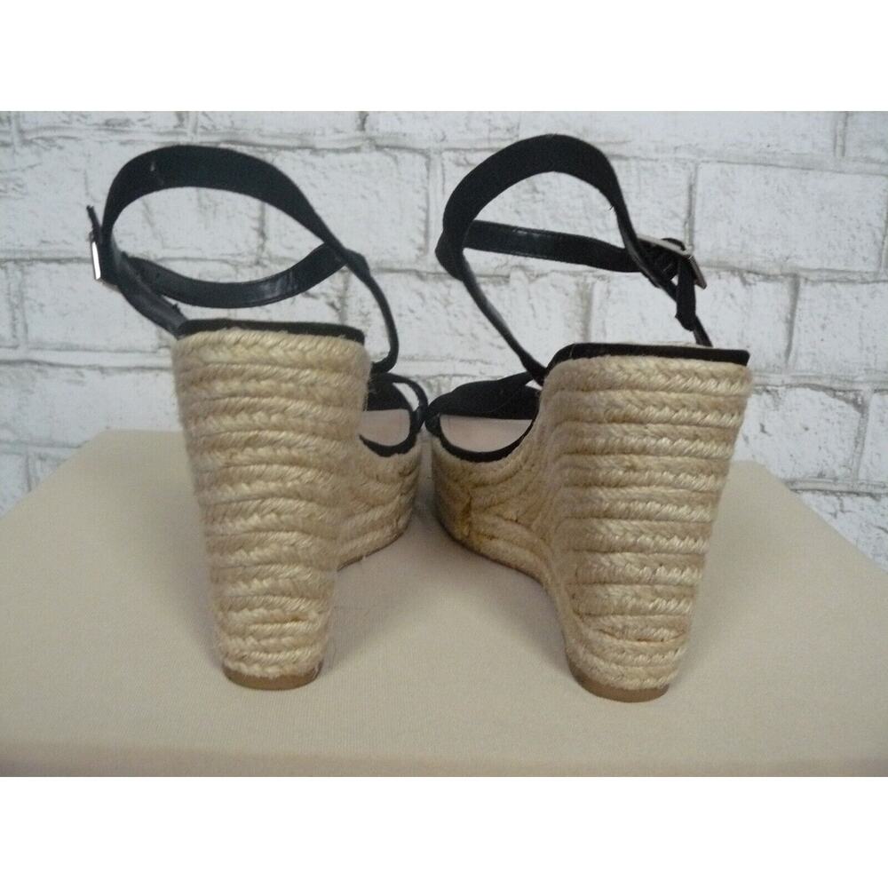 Charles by Charles David Black Espadrille Platform Sandals 10 NEW - Picture 4 of 7